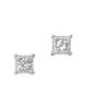 Bloomingdale's Fine Collection Bloomingdale's Fine Collection Diamond Princess Cut Stud Earrings in Platinum, 1.0 tcw - 1