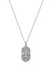 Bloomingdale's Fine Collection Bloomingdale's Fine Collection Diamond Round & Baguette Art Deco Pendant Necklace in 14K White Gold, 1.17 tcw - 1