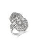 Bloomingdale's Fine Collection Bloomingdale's Fine Collection Diamond Round & Baguette Art Deco Ring 14K White Gold, 1.2 tcw - 1