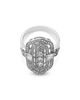 Bloomingdale's Fine Collection Bloomingdale's Fine Collection Diamond Round & Baguette Art Deco Ring 14K White Gold, 1.2 tcw - 3
