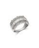 Bloomingdale's Fine Collection Bloomingdale's Fine Collection Diamond Round & Baguette Band Ring in 14K White Gold, 1.50 tcw - 1