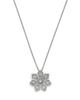 Bloomingdale's Fine Collection Bloomingdale's Fine Collection Diamond Round & Baguette Flower Pendant Necklace in 14K White Gold, 0.7 tcw - 1