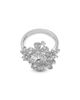 Bloomingdale's Fine Collection Bloomingdale's Fine Collection Diamond Round & Baguette Flower Ring in 14K White Gold, 1.04 tcw - 3