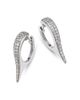 Bloomingdale's Fine Collection Bloomingdale's Fine Collection Diamond Spike Huggie Hoop Earrings in 14K White Gold, 0.37 tcw - 1