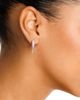 Bloomingdale's Fine Collection Bloomingdale's Fine Collection Diamond Spike Huggie Hoop Earrings in 14K White Gold, 0.37 tcw - 2