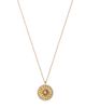 Bloomingdale's Fine Collection Bloomingdale's Fine Collection Diamond Starburst Disc Pendant Necklace in 14K Yellow Gold, 0.25 tcw - 1