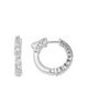 Bloomingdale's Fine Collection Bloomingdale's Fine Collection Diamond Tapered Hoop Earrings in 14K White Gold, 1.5 tcw - 3