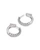 Bloomingdale's Fine Collection Bloomingdale's Fine Collection Diamond Tapered Hoop Earrings in 14K White Gold, 1.5 tcw - 4