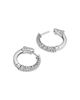 Bloomingdale's Fine Collection Bloomingdale's Fine Collection Diamond Tapered Hoop Earrings in 14K White Gold, 2.0 tcw - 4
