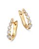 Bloomingdale's Fine Collection Bloomingdale's Fine Collection Diamond Tapered Huggie Hoop Earrings in 14K Yellow Gold, 0.5 tcw - 1