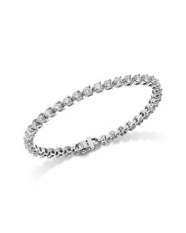 Bloomingdale's Fine Collection Bloomingdale's Fine Collection Diamond Three Prong Tennis Bracelet in 14K White Gold, 7.0 tcw