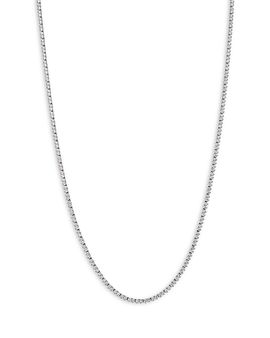 Bloomingdale's Fine Collection Bloomingdale's Fine Collection Diamond Three Prong Tennis Necklace in 14K White Gold, 3.0 tcw