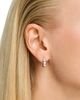 Bloomingdale's Fine Collection Bloomingdale's Fine Collection Diamond Three Stone Huggie Earrings in 14K Gold, 1.0 tcw - 2