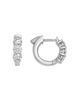 Bloomingdale's Fine Collection Bloomingdale's Fine Collection Diamond Three Stone Huggie Earrings in 14K Gold, 1.0 tcw - 3