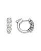 Bloomingdale's Fine Collection Bloomingdale's Fine Collection Diamond Three Stone Huggie Earrings in 14K Gold, 1.5 tcw - 3