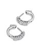 Bloomingdale's Fine Collection Bloomingdale's Fine Collection Diamond Three Stone Huggie Earrings in 14K Gold, 1.5 tcw - 4