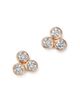 Bloomingdale's Fine Collection Bloomingdale's Fine Collection Diamond Three Stone Stud Earrings in 14K Rose Gold, 0.30 tcw - 1