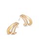 Bloomingdale's Fine Collection Bloomingdale's Fine Collection Diamond Triple Row Huggie Hoop Earrings in 14K Yellow Gold, 0.25 tcw - 3