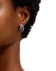 Bloomingdale's Fine Collection Bloomingdale's Fine Collection Diamond Triple Row Micropave Huggie Hoop Earrings in 14K White Gold, 0.76 tcw - 2