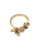 Bloomingdale's Fine Collection Bloomingdale's Fine Collection Emerald & Diamond Butterfly Cuff Ring in 14K Yellow Gold - 3