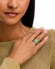 Bloomingdale's Fine Collection Bloomingdale's Fine Collection Emerald & Diamond Crossover Ring in 14K Yellow Gold - 2