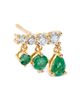 Bloomingdale's Fine Collection Bloomingdale's Fine Collection Emerald & Diamond Mixed Cut Drop Earrings in 14K Yellow Gold - 3