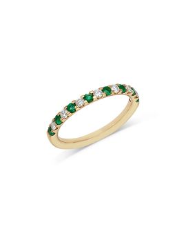 Bloomingdale's Fine Collection Bloomingdale's Fine Collection Gemstone & Diamond Classic Stack Band Ring in 14K Gold