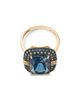 Bloomingdale's Fine Collection Bloomingdale's Fine Collection London Blue Topaz & Diamond Double Halo Ring in 14K Yellow Gold - 3