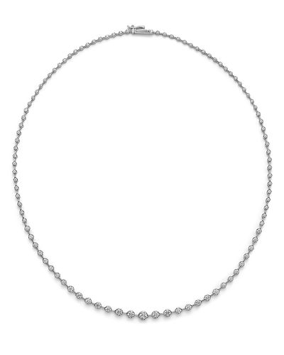 Bloomingdale's Fine Collection Bloomingdale's Fine Collection Luxe Collection Certified Diamond Graduated Tennis Necklace in 14K Gold, 3.0 tcw