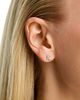 Bloomingdale's Fine Collection Bloomingdale's Fine Collection Luxe Collection Certified Lab Grown Diamond 3 Stone Cluster Stud Earrings in 14K Gold, 0.5 tcw - 2