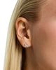 Bloomingdale's Fine Collection Bloomingdale's Fine Collection Luxe Collection Certified Lab Grown Diamond 3 Stone Cluster Stud Earrings in 14K Gold, 1.0 tcw - 2