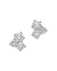 Bloomingdale's Fine Collection Bloomingdale's Fine Collection Luxe Collection Certified Lab Grown Diamond 3 Stone Cluster Stud Earrings in 14K Gold, 1.5 tcw - 1