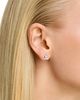 Bloomingdale's Fine Collection Bloomingdale's Fine Collection Luxe Collection Certified Lab Grown Diamond 3 Stone Cluster Stud Earrings in 14K Gold, 1.5 tcw - 2