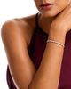 Bloomingdale's Fine Collection Bloomingdale's Fine Collection Luxe Collection Certified Lab Grown Diamond Alternating Cut Tennis Bracelet in 14K White Gold, 5.0 tcw - 2