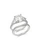 Bloomingdale's Fine Collection Bloomingdale's Fine Collection Luxe Collection Certified Lab Grown Diamond Bridal Set in 18K White Gold, 4.26 tcw - 1