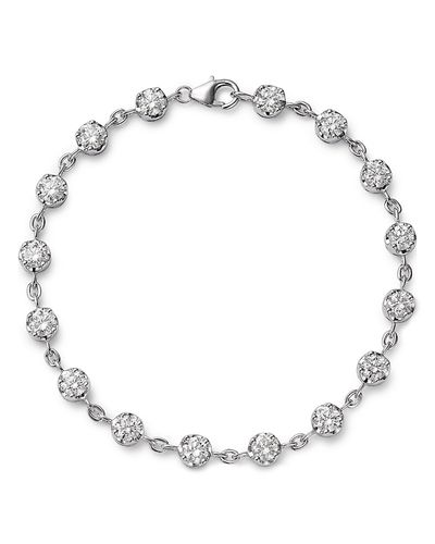 Bloomingdale's Fine Collection Bloomingdale's Fine Collection Luxe Collection Certified Lab Grown Diamond Chain Bracelet in 14K Gold, 4.0 tcw