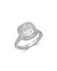 Bloomingdale's Fine Collection Bloomingdale's Fine Collection Luxe Collection Certified Lab Grown Diamond Cushion Cut Halo Engagement Ring in 18K White Gold, 4.0 tcw - 1