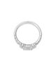 Bloomingdale's Fine Collection Bloomingdale's Fine Collection Luxe Collection Certified Lab Grown Diamond Emerald & Round Cut Band in 18K White Gold, 1.0 tcw - 3
