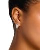 Bloomingdale's Fine Collection Bloomingdale's Fine Collection Luxe Collection Certified Lab Grown Diamond Emerald Cut Huggie Hoop Earrings in 14K White Gold, 3.1 tcw - 2