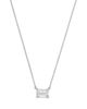 Bloomingdale's Fine Collection Bloomingdale's Fine Collection Luxe Collection Certified Lab Grown Diamond Emerald Cut Solitaire Pendant Necklace in 18K White Gold, 3.0 tcw - 1
