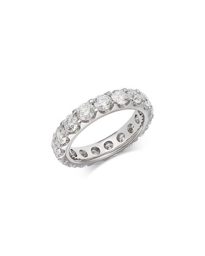 Bloomingdale's Fine Collection Bloomingdale's Fine Collection Luxe Collection Certified Lab Grown Diamond Eternity Band in 14K White Gold, 4.0 tcw