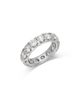 Bloomingdale's Fine Collection Bloomingdale's Fine Collection Luxe Collection Certified Lab Grown Diamond Eternity Band in 18K White Gold, 5.0 tcw - 1