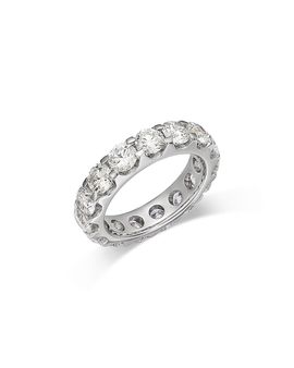 Bloomingdale's Fine Collection Bloomingdale's Fine Collection Luxe Collection Certified Lab Grown Diamond Eternity Band in 18K White Gold, 5.0 tcw