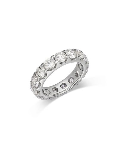 Bloomingdale's Fine Collection Bloomingdale's Fine Collection Luxe Collection Certified Lab Grown Diamond Eternity Band in 18K White Gold, 5.0 tcw