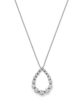 Bloomingdale's Fine Collection Bloomingdale's Fine Collection Luxe Collection Certified Lab Grown Diamond Flexible Pendant Necklace in 14K White Gold, 1.75 tcw