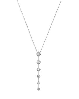 Bloomingdale's Fine Collection Bloomingdale's Fine Collection Luxe Collection Certified Lab Grown Diamond Graduated Lariat Necklace in 14K White Gold, 3.5 tcw