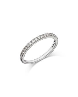 Bloomingdale's Fine Collection Bloomingdale's Fine Collection Luxe Collection Certified Lab Grown Diamond Half Pave Band in 18K Gold, 0.33 tcw