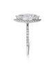 Bloomingdale's Fine Collection Bloomingdale's Fine Collection Luxe Collection Certified Lab Grown Diamond Marquise Cut Halo Engagement Ring in 18K White Gold, 3.5 tcw - 4