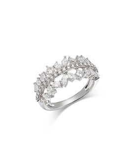 Bloomingdale's Fine Collection Bloomingdale's Fine Collection Luxe Collection Certified Lab Grown Diamond Mixed Cut Band Ring in 14K White Gold, 1.3 tcw