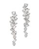 Bloomingdale's Fine Collection Bloomingdale's Fine Collection Luxe Collection Certified Lab Grown Diamond Mixed Cut Drop Earrings in 14K White Gold, 3.0 tcw - 1